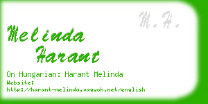 melinda harant business card